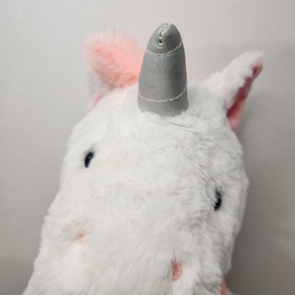 Metallic Plush White and Pink Unicorn by Spark Create Imagine - Picture 2 of 9